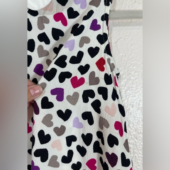 Kate Spade Dancing Hearts Jensen Top Peter Pan Collar Kids Girls Medium - Picture 4 of 15